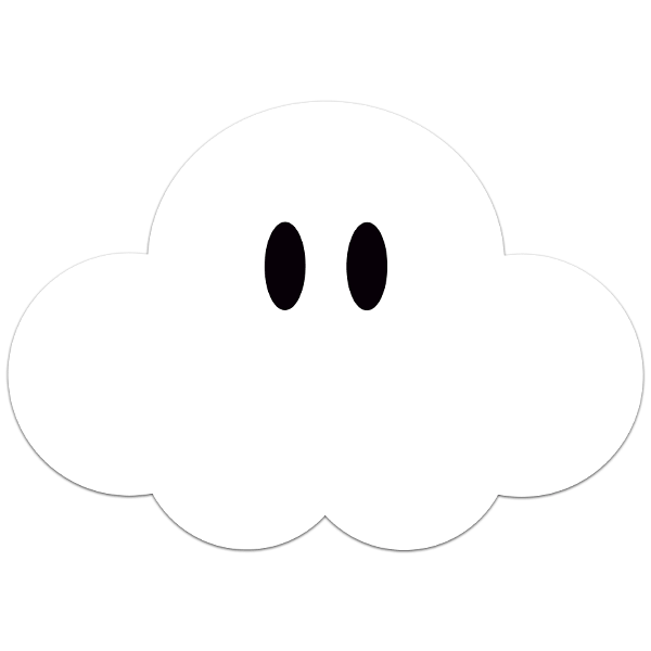 Stickers pour enfants: Super Mario Cloud