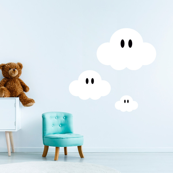 Stickers pour enfants super mario nuage