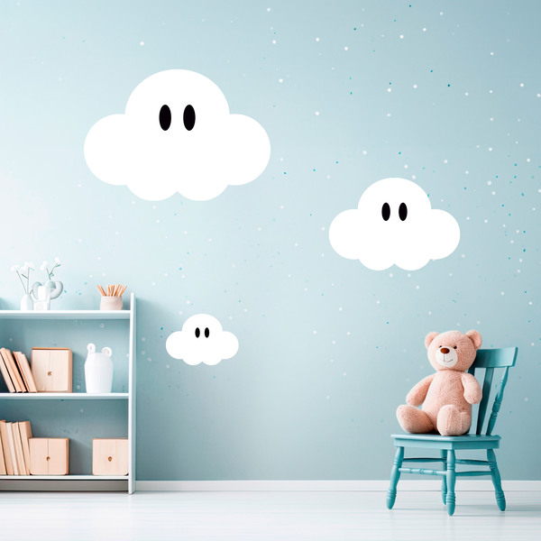 Stickers pour enfants super mario nuage