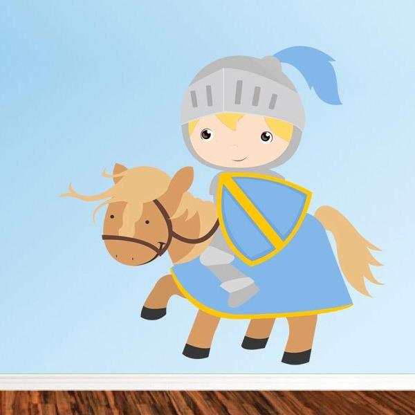 Stickers pour enfants: Chevalier bleu