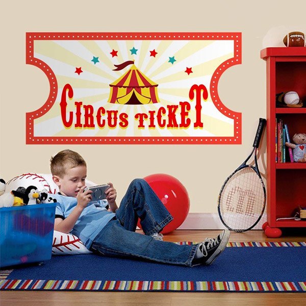 Stickers pour enfants: Circus Ticket