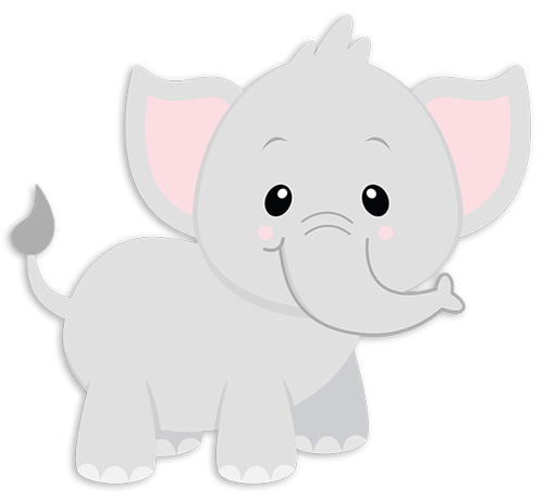 Stickers pour enfants: Heureux éléphant