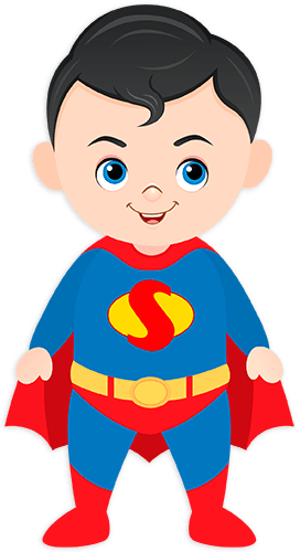 Stickers pour enfants: Superman Baby