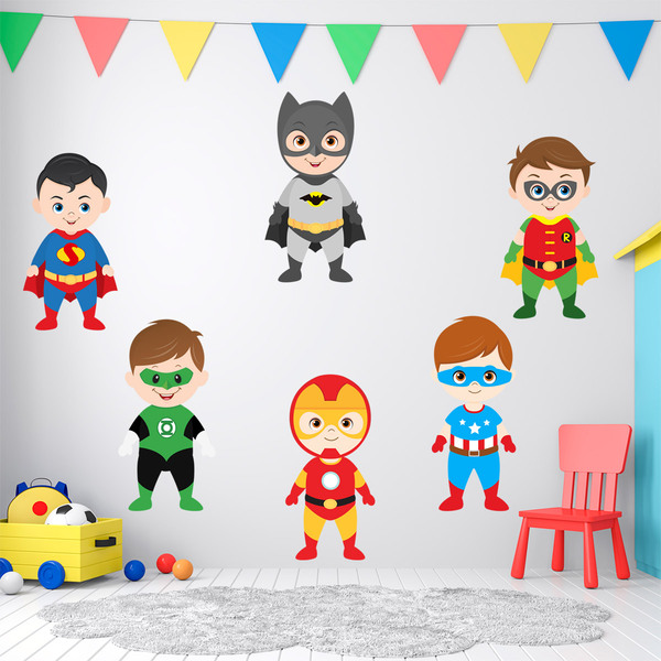 Stickers pour enfants: Kit Super héros