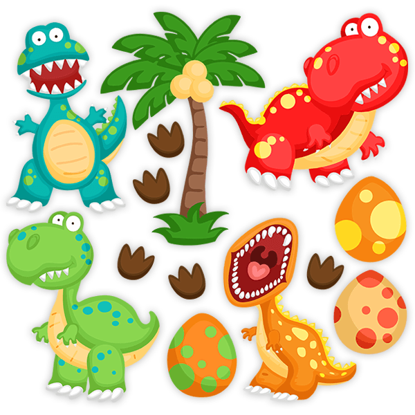 Stickers pour enfants: Kit dinosaure