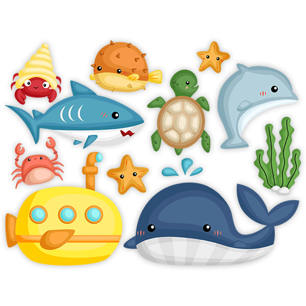 Stickers pour enfants: Trousse d'exploration sous-marine