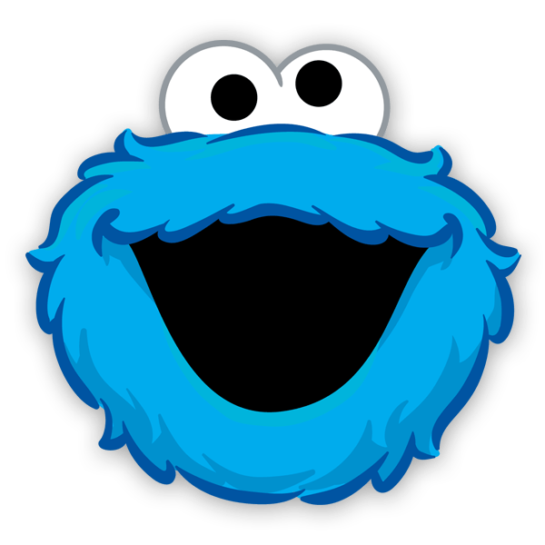 Stickers pour enfants: Rire de cookies Monster