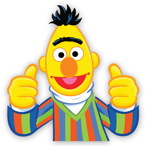 Stickers pour enfants: Bart du Rue Sesame