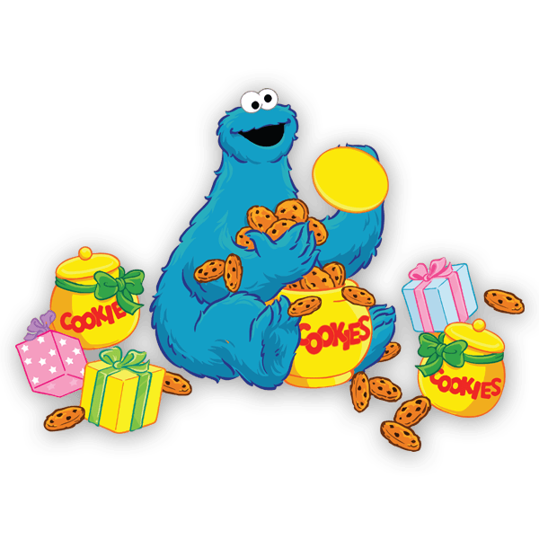 Stickers pour enfants: Damien avec boîtes de biscuits