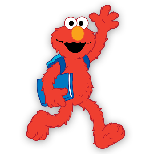 Stickers pour enfants: Elmo va à l'école