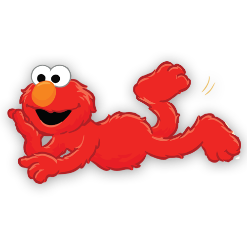 Stickers pour enfants: Elmo couché