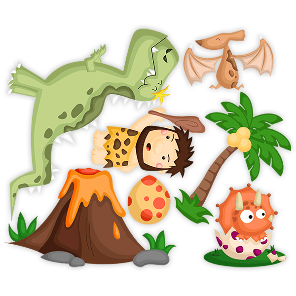 Stickers pour enfants: Kit préhistorique