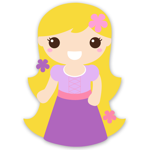 Stickers pour enfants: Raiponce