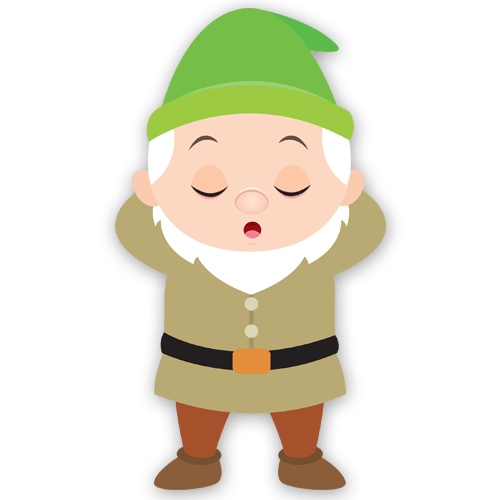 Stickers pour enfants: Nain Dormeur