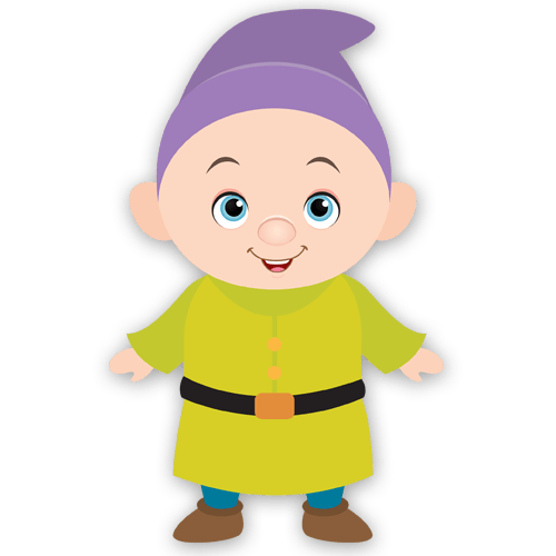 Stickers pour enfants: Nain Simplet
