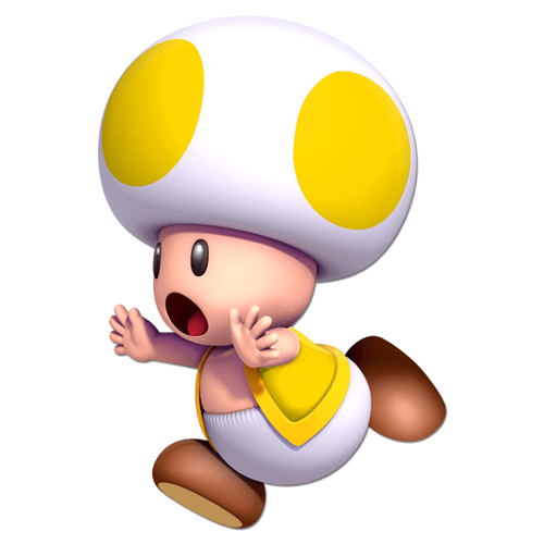 Stickers pour enfants: Toad jaune