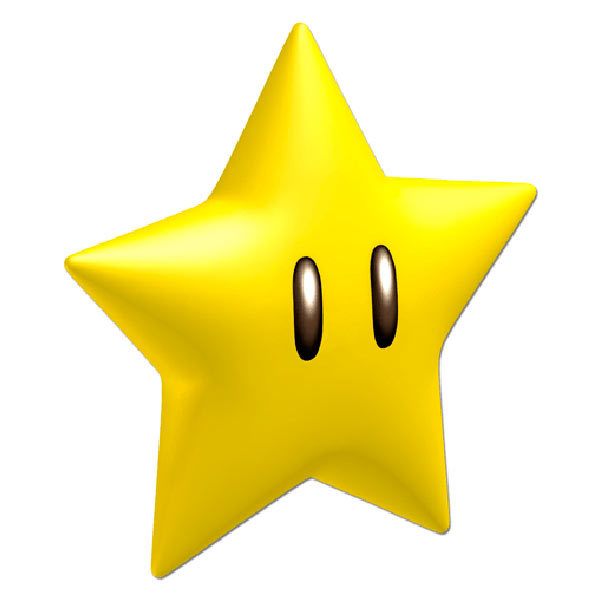Stickers pour enfants: Étoile de Mario Bros