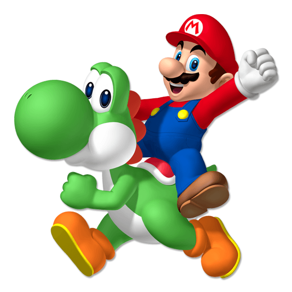 Stickers pour enfants: Mario et Yoshi