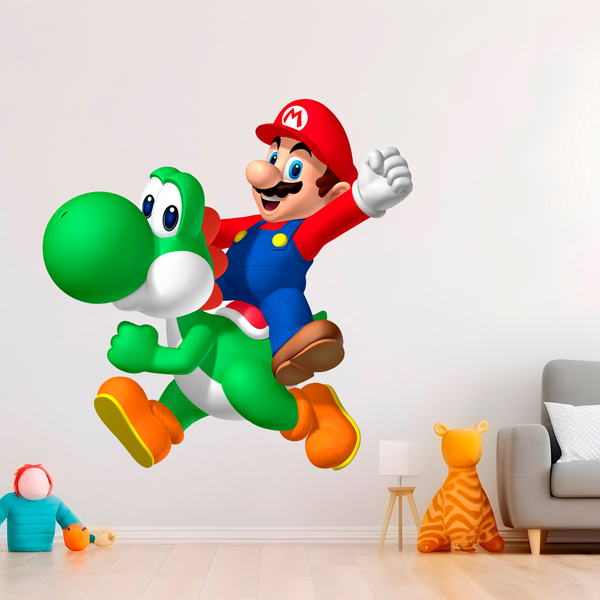 Stickers pour enfants: Mario et Yoshi