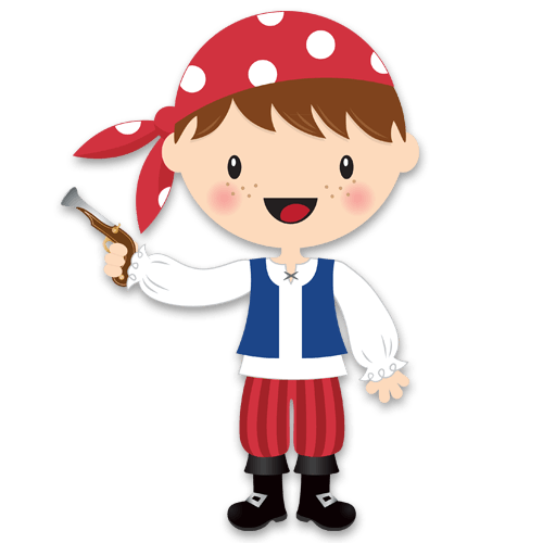 Stickers pour enfants: La petite pistolet de corsaire