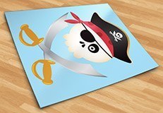 Stickers pour enfants: Le crâne de pirate pour enfants 5