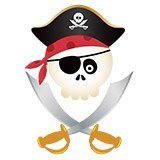 Stickers pour enfants: Le crâne de pirate pour enfants 6