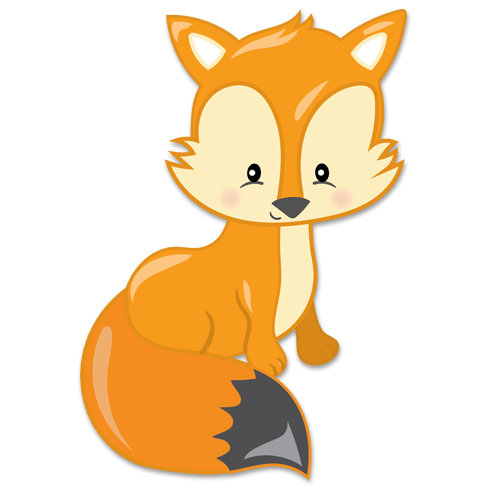 Stickers pour enfants: Renard de la forêt