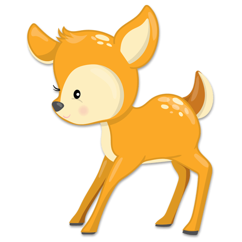 Stickers pour enfants: Cerf forestier