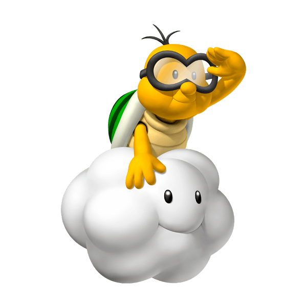 Stickers pour enfants: Lakitu et Cloud