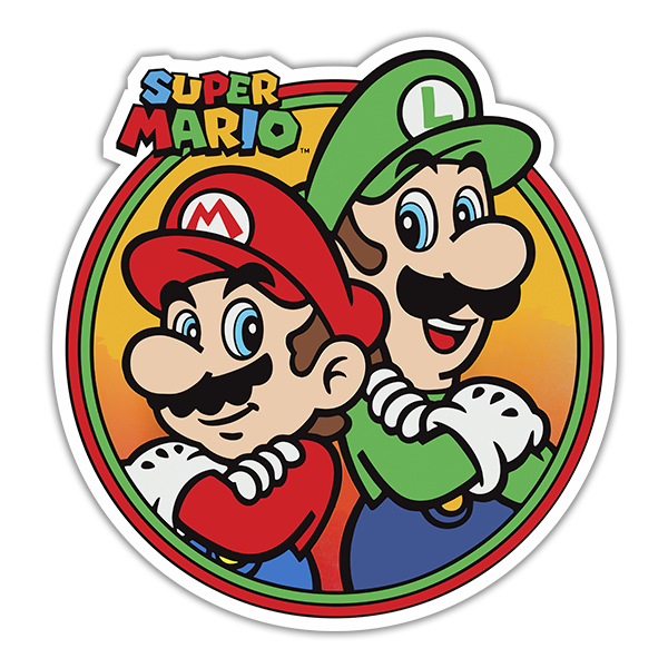 Autocollants: Super Mario y Luigi