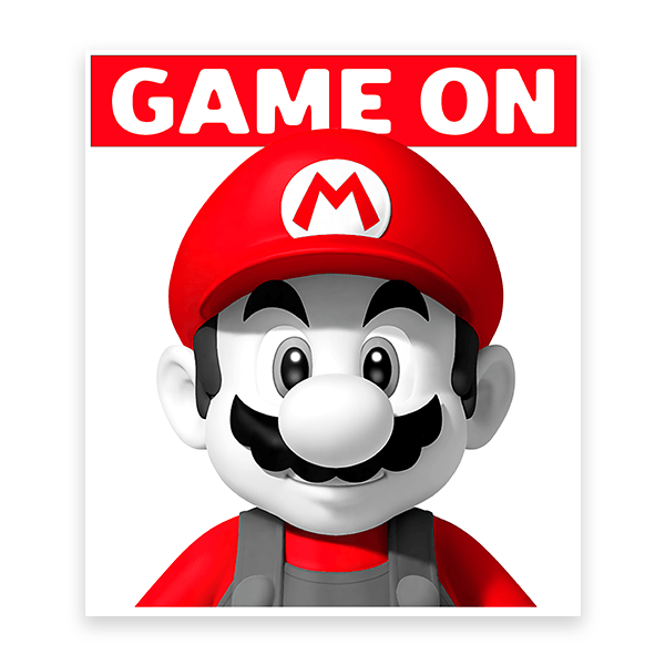 Stickers pour enfants: Mario Bros Game On