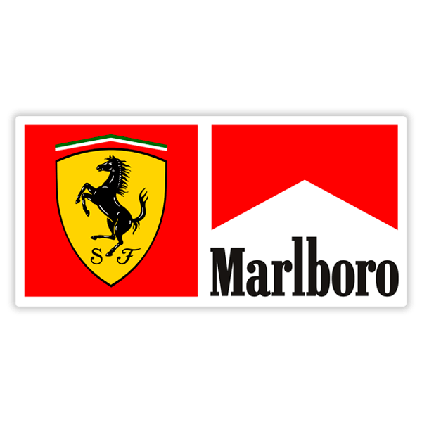 Autocollants: Marlboro et Ferrari