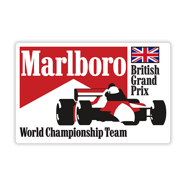 Autocollants: Grand Prix Marlboro d'Angleterre