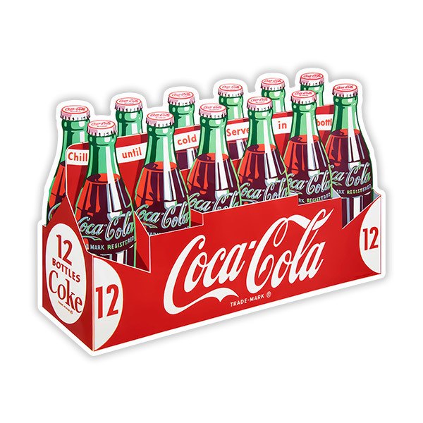 Autocollants: Pack de 12 Coca Colas