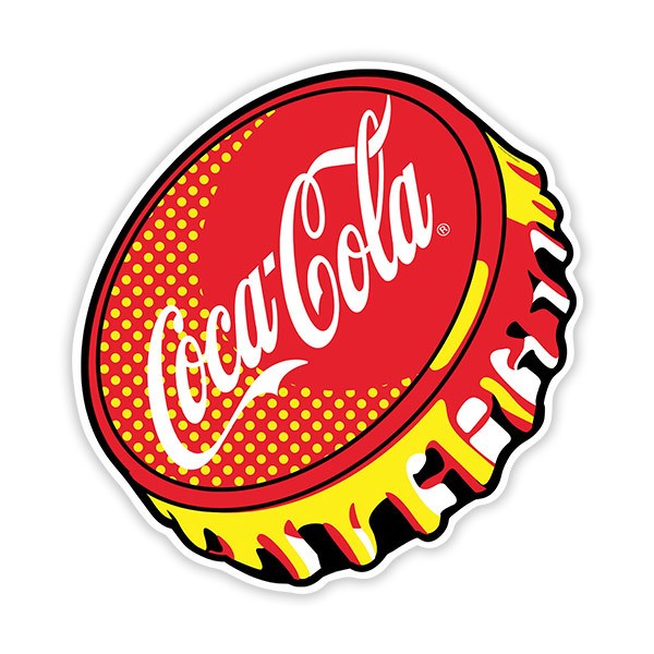 Autocollants: Assiette Coca Cola