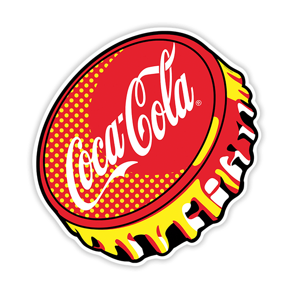 Autocollants: Assiette Coca Cola