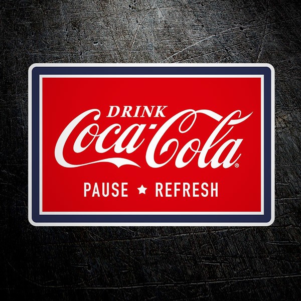 Autocollants: Coca Cola Pause & Refresh