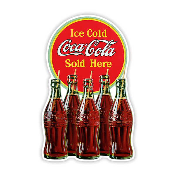 Autocollants: Ice Cold Coca Cola Sold Here