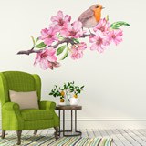 Stickers muraux: Oiseau parmi les orchidées 4