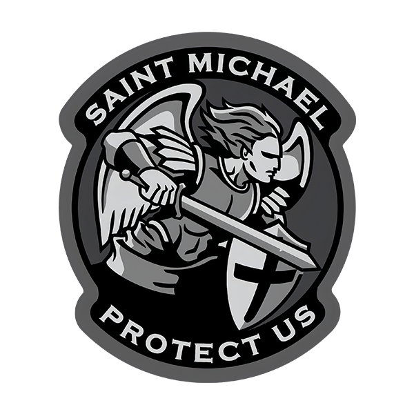 Autocollants: Archange Michael Protect Us