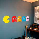 Stickers muraux: Pac-Man et 4 Fantômes 12