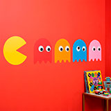 Stickers muraux: Pac-Man et 4 Fantômes 5