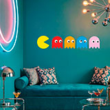 Stickers muraux: Pac-Man et 4 Fantômes 9