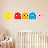 Stickers muraux: Pac-Man et 4 Fantômes 10