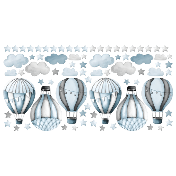 Stickers pour enfants: Ballons et nuages