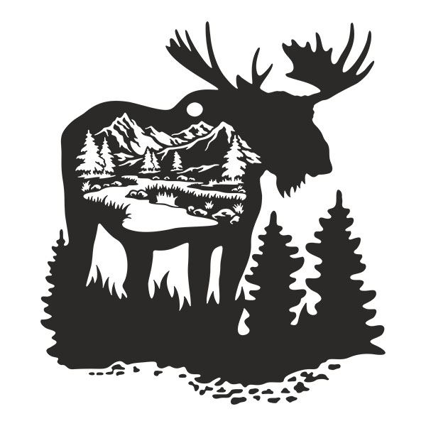 Stickers muraux: Montagnes des pins