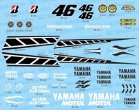 Autocollants: Kit Yamaha 50th Anniversary Laguna Seca 2005  4