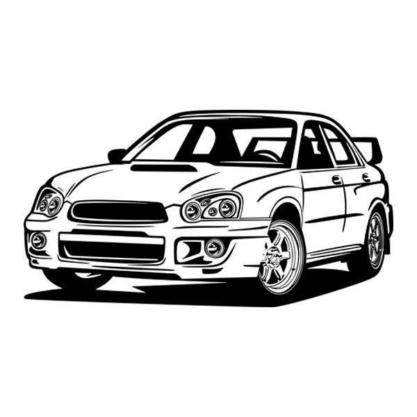 Stickers muraux: Subaru Impreza