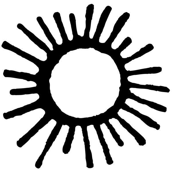 Stickers muraux: Soleil cunéiforme