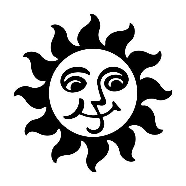 Stickers muraux: Un soleil radieux